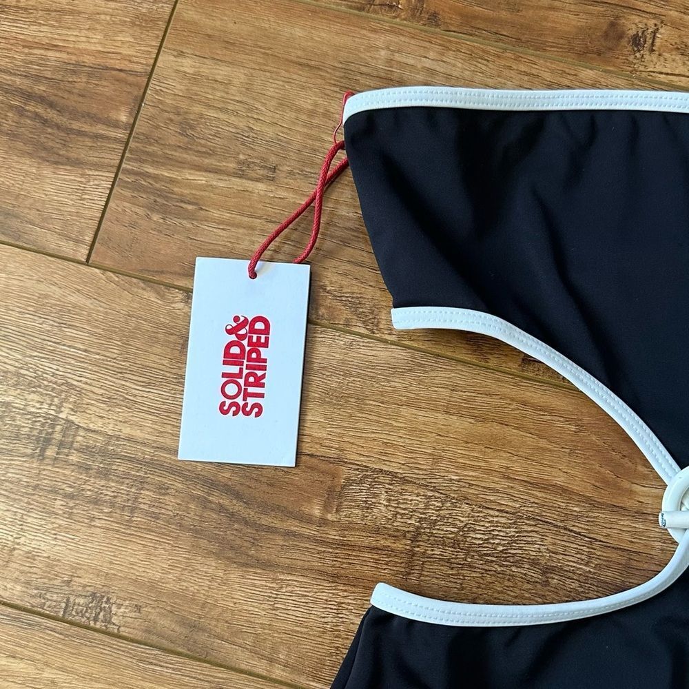 NWT Solid & Striped XS The Bella One Piece Swimsuit Butterluxe Black $198 - Picture 7 of 14